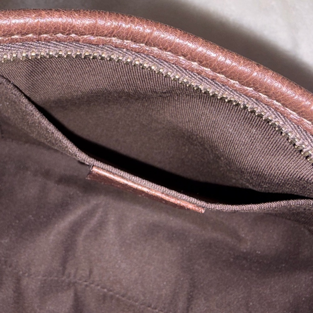 Gucci Brown Monogram D Ring Abbey Pochette - Picture 11 of 12